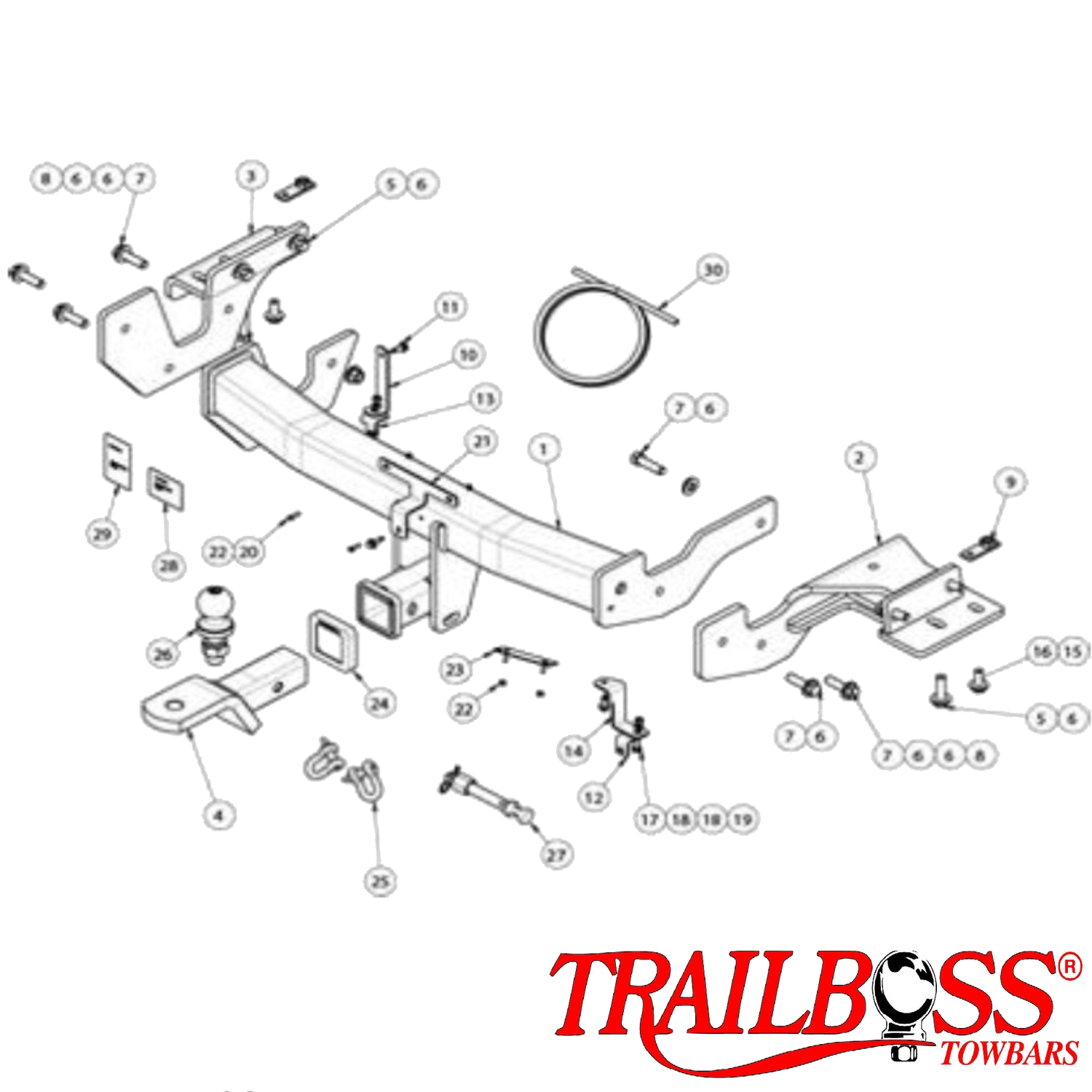 Hyundai Santa Fe TM3 SUV 10/2020 - 02/2024 - Towbar Kit