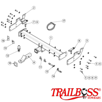 Isuzu D-Max Cab Chassis no bumper 08/2020 - On - Towbar Kit