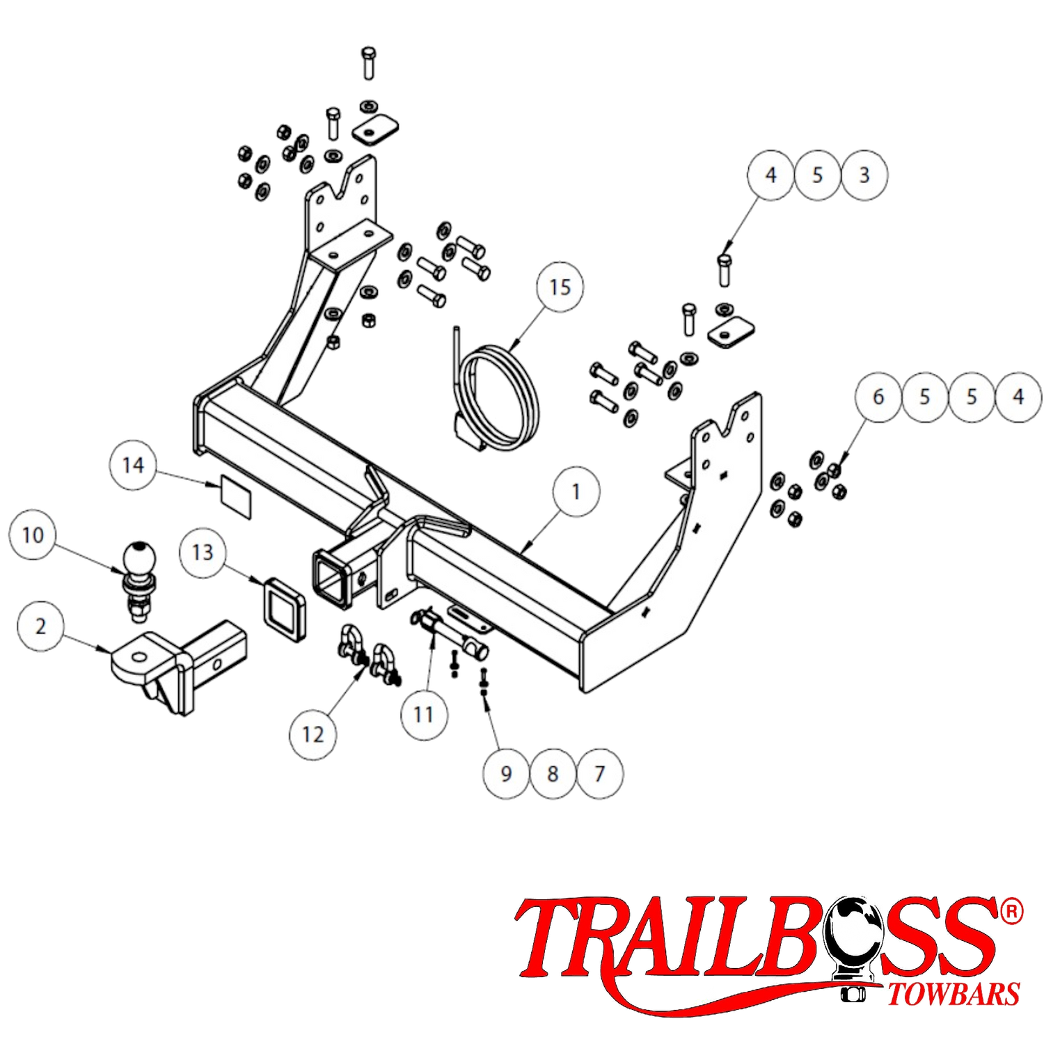 Iveco Daily 35S13 High Roof 3520 & 4100 Van 02/2015 - On (Not Dual Rear Wheels) - Towbar Kit