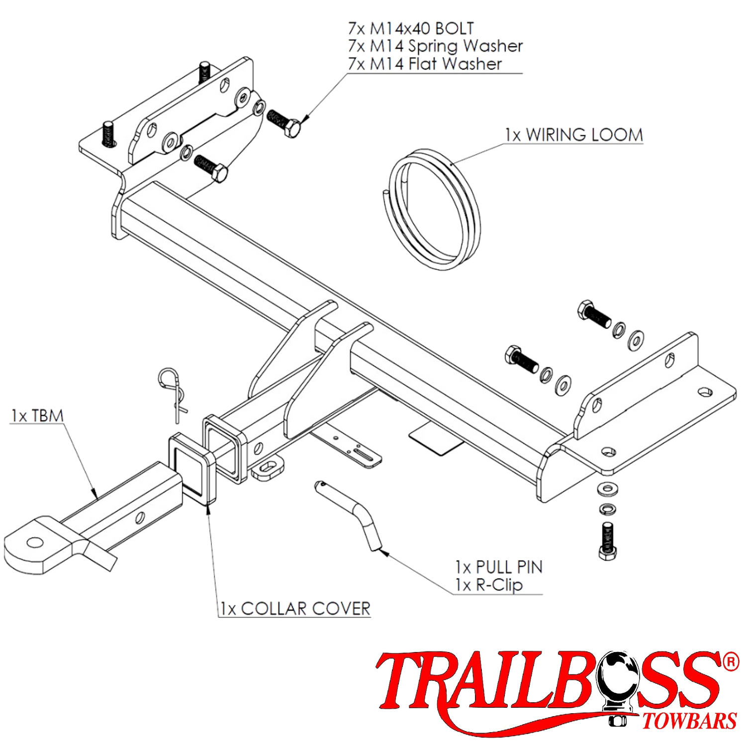 Jeep Grand Cherokee & JE Laredo SUV 02/2011 - 10/2021 (Not Adblue Models. Not factory long range tank) - Towbar Kit