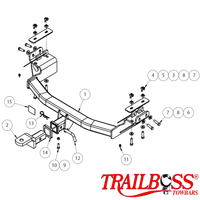 Jeep Cherokee KL SUV 06/2014 - 07/2018 (Inc Limited, Trailhawk & Longitude) - Towbar Kit