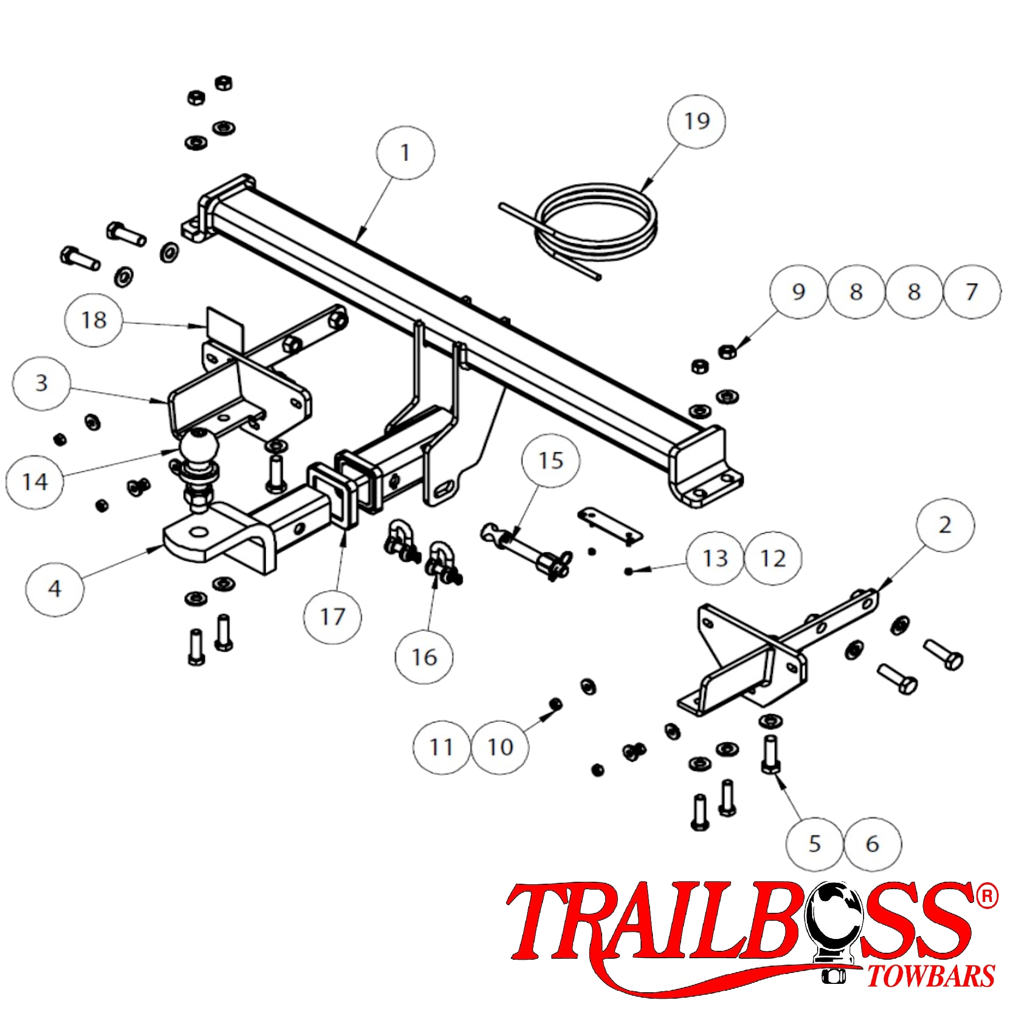 Jeep Renegade SUV 09/2015 - 03/2017 (Not Trailhawk) - Towbar Kit