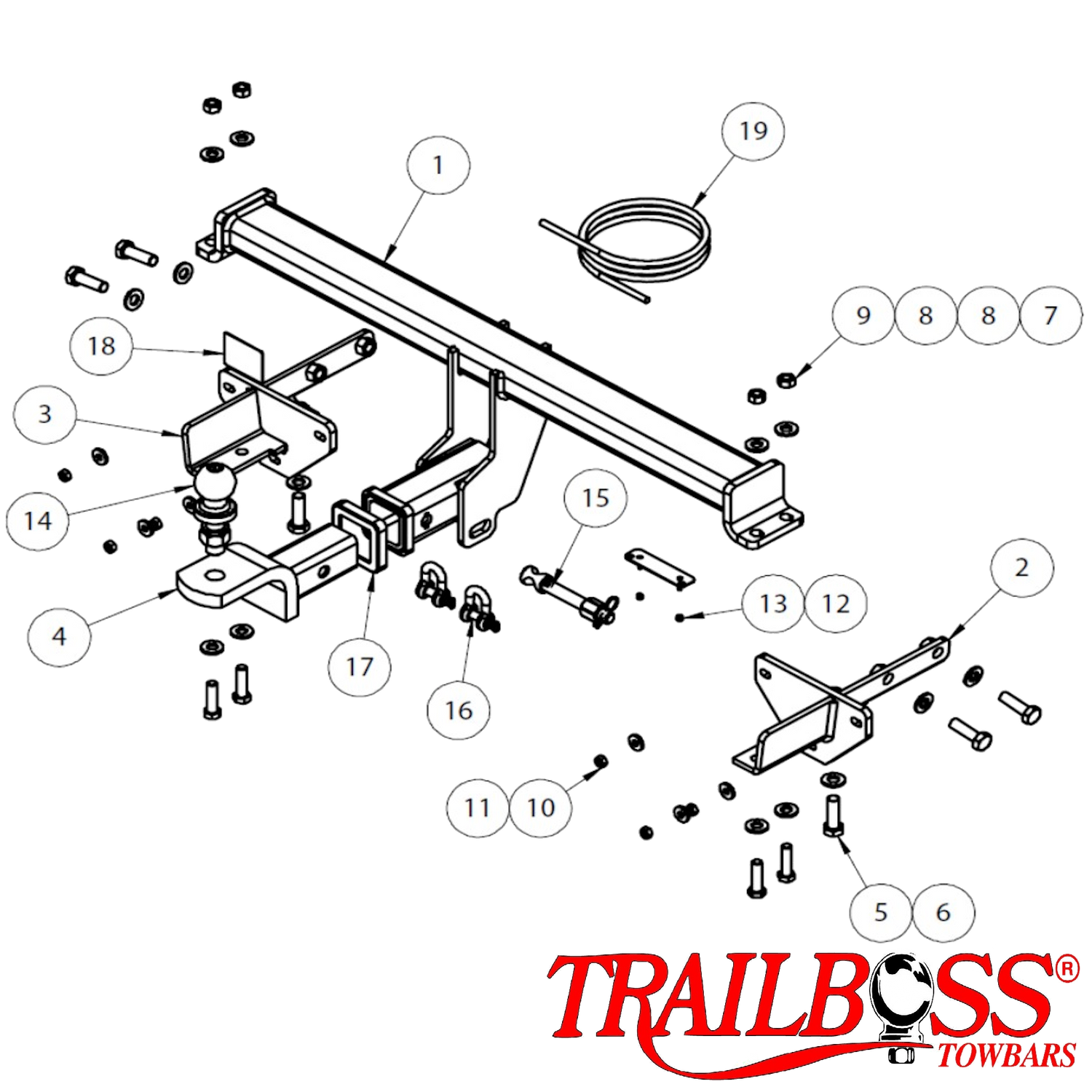 Jeep Renegade SUV 09/2015 - 03/2017 (Not Trailhawk) - Towbar Kit