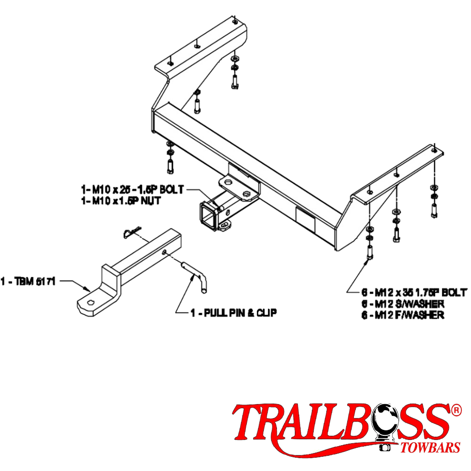 Jeep Cherokee KJ SUV 09/2001 - 02/2008 (Inc Sports & Limited) - Towbar Kit
