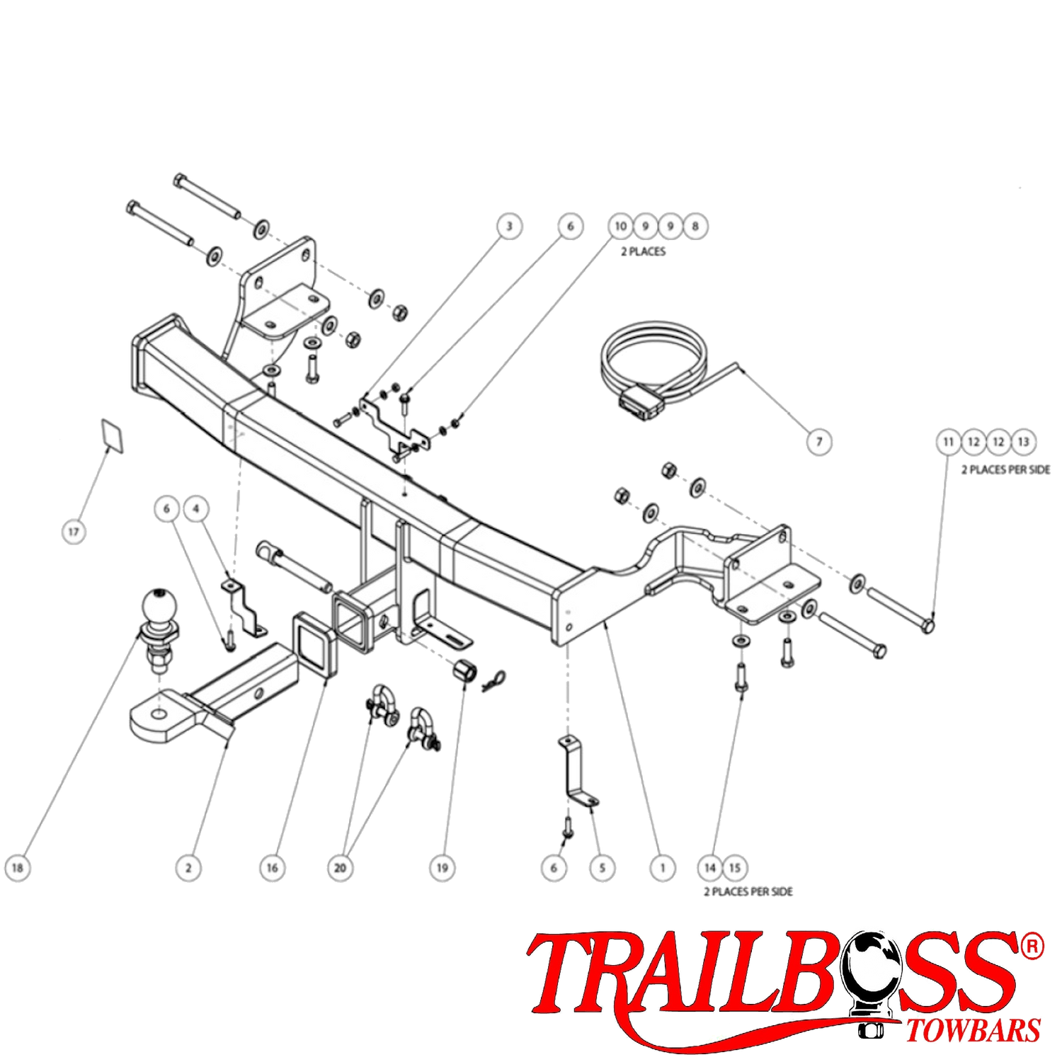Kia Sorento UM SUV 04/2015 - 04/2020 - Towbar Kit