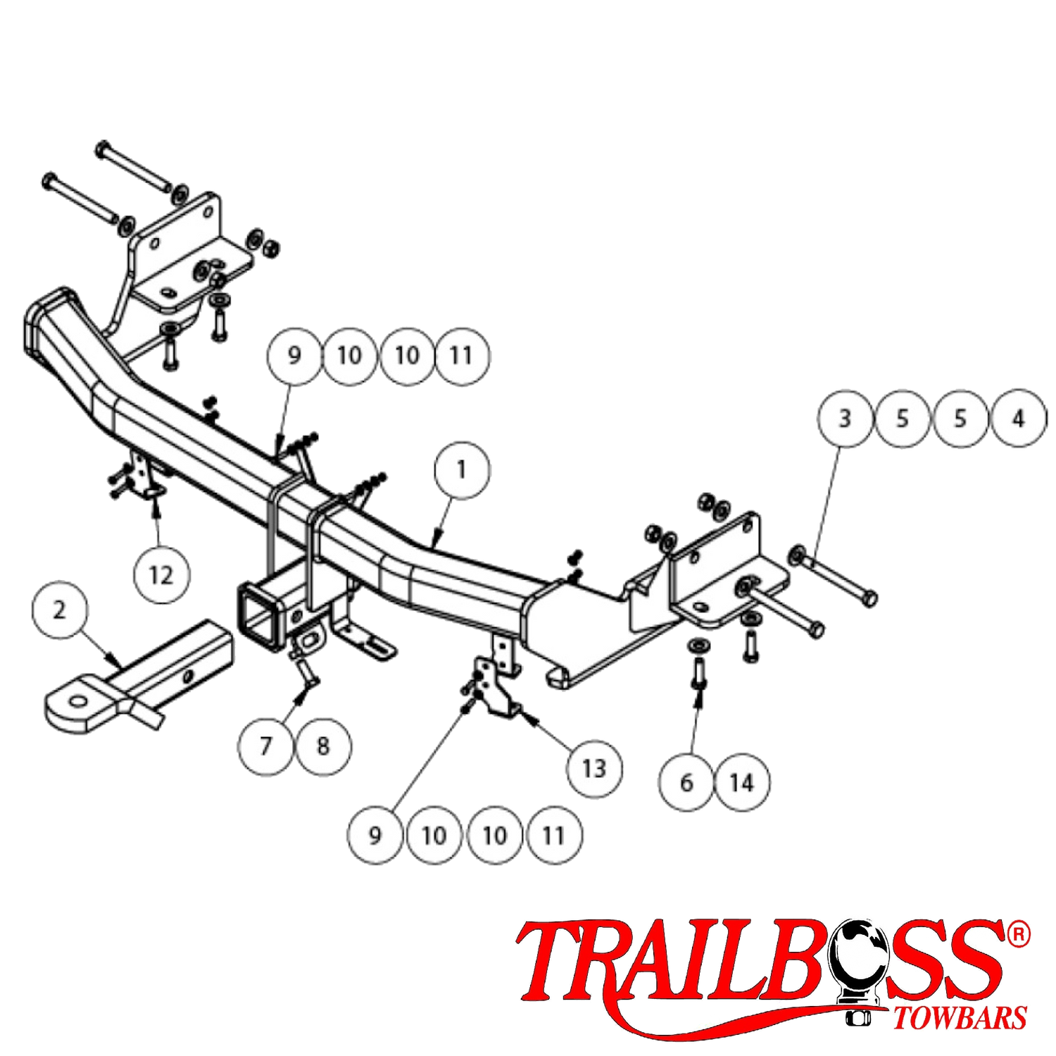 Kia Sorento XM Series 2 SUV 09/2012 - 03/2015 - Towbar Kit