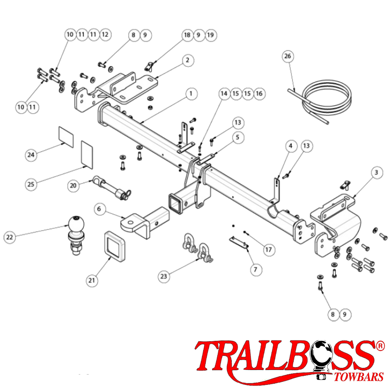 Kia Sportage QL QLE SUV 01/2019 - 08/2021 - Towbar Kit