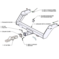 Ford Ranger 2wd Tub Body With Bumper 02/2007 - 09/2011 - Towbar Kit