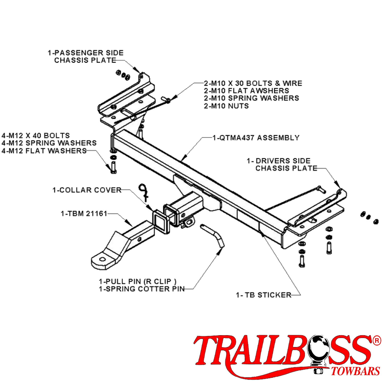 Mazda CX-7 SUV 11/2006 - 11/2009 - Towbar Kit
