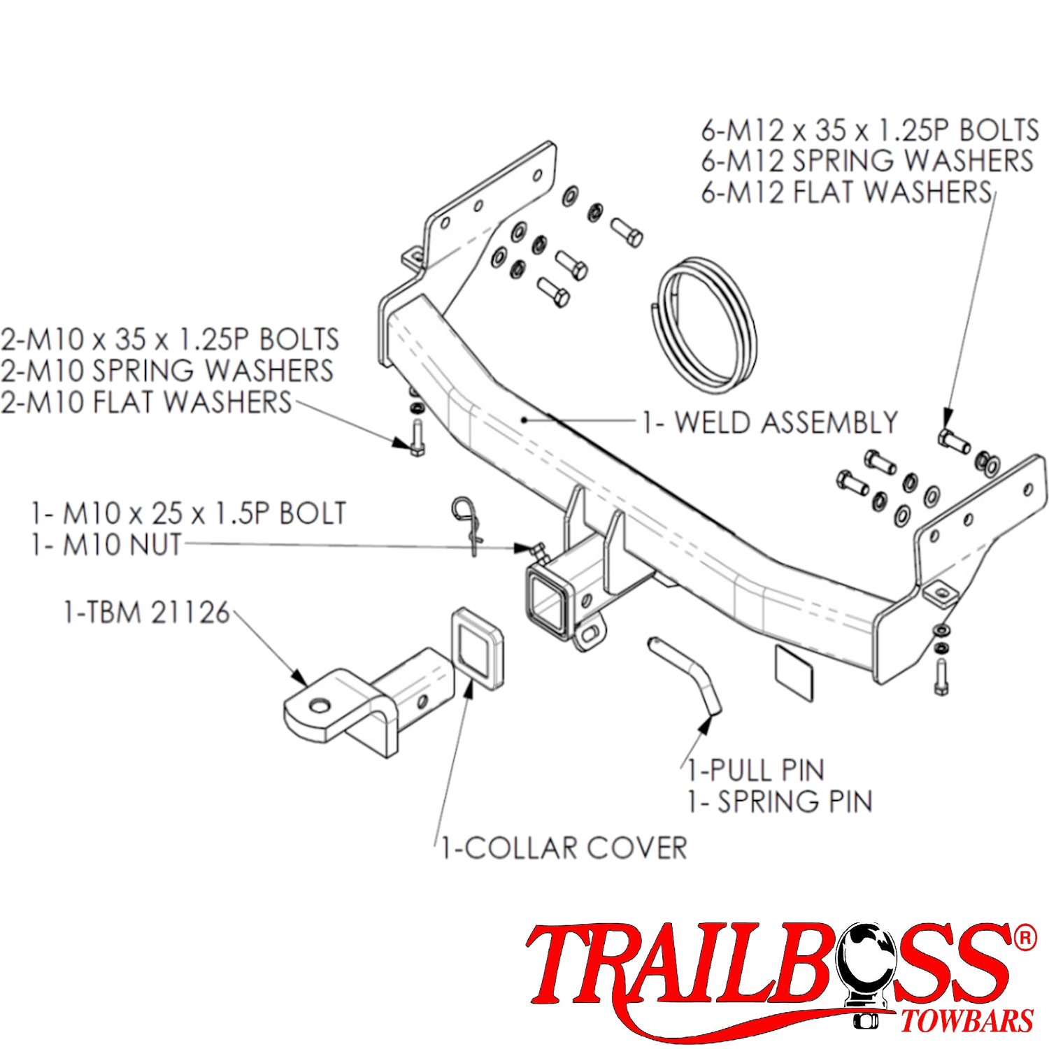 Mazda CX-9 SUV 12/2007 - 07/2016 - Towbar Kit