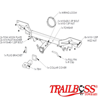 Mazda 6 GH1022 Wagon 03/2010 - 11/2012 - Towbar Kit