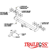 Volkswagen LT35-LT50 Cab Chassis 05/1996 - 07/2006 - Towbar Kit