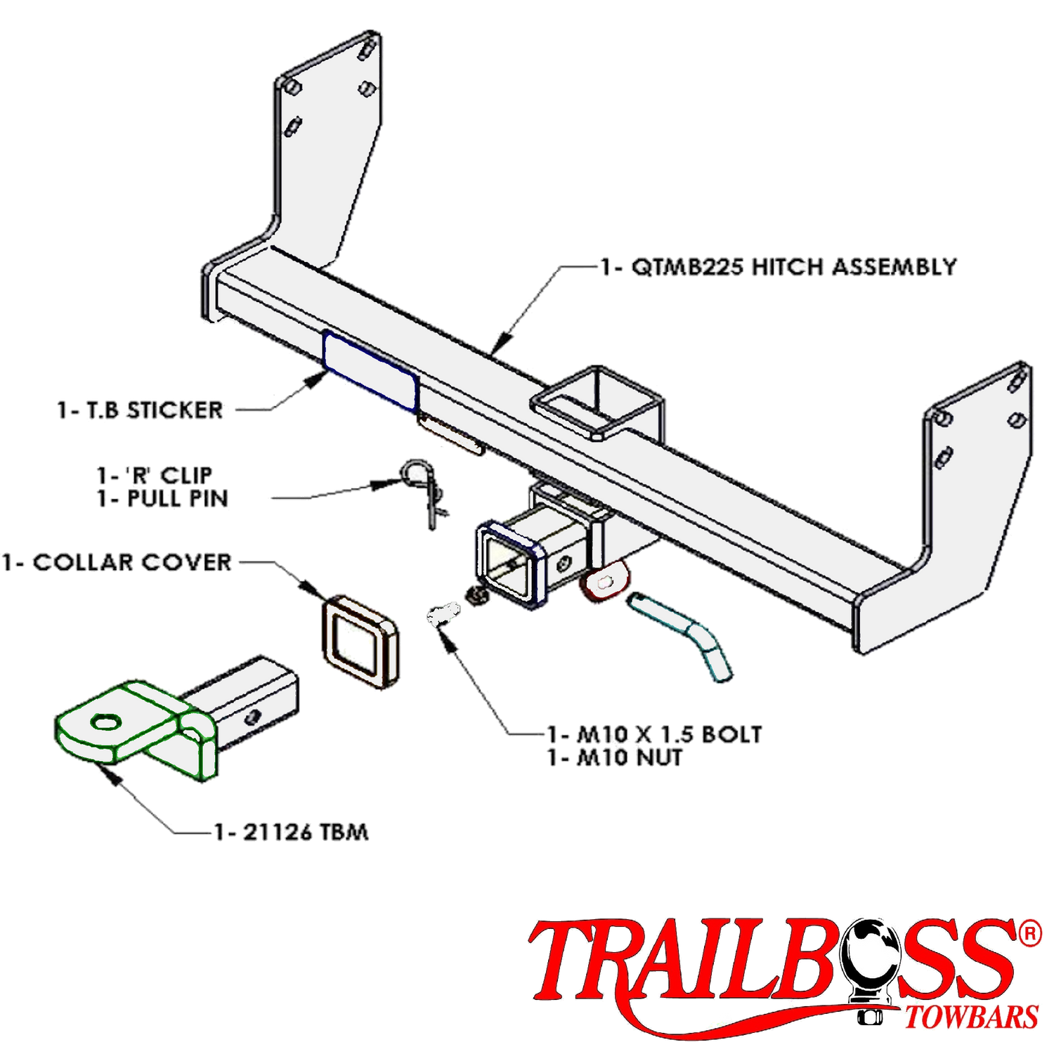 Mercedes-Benz Sprinter Cab Chassis 10/2006 - On - Towbar Kit