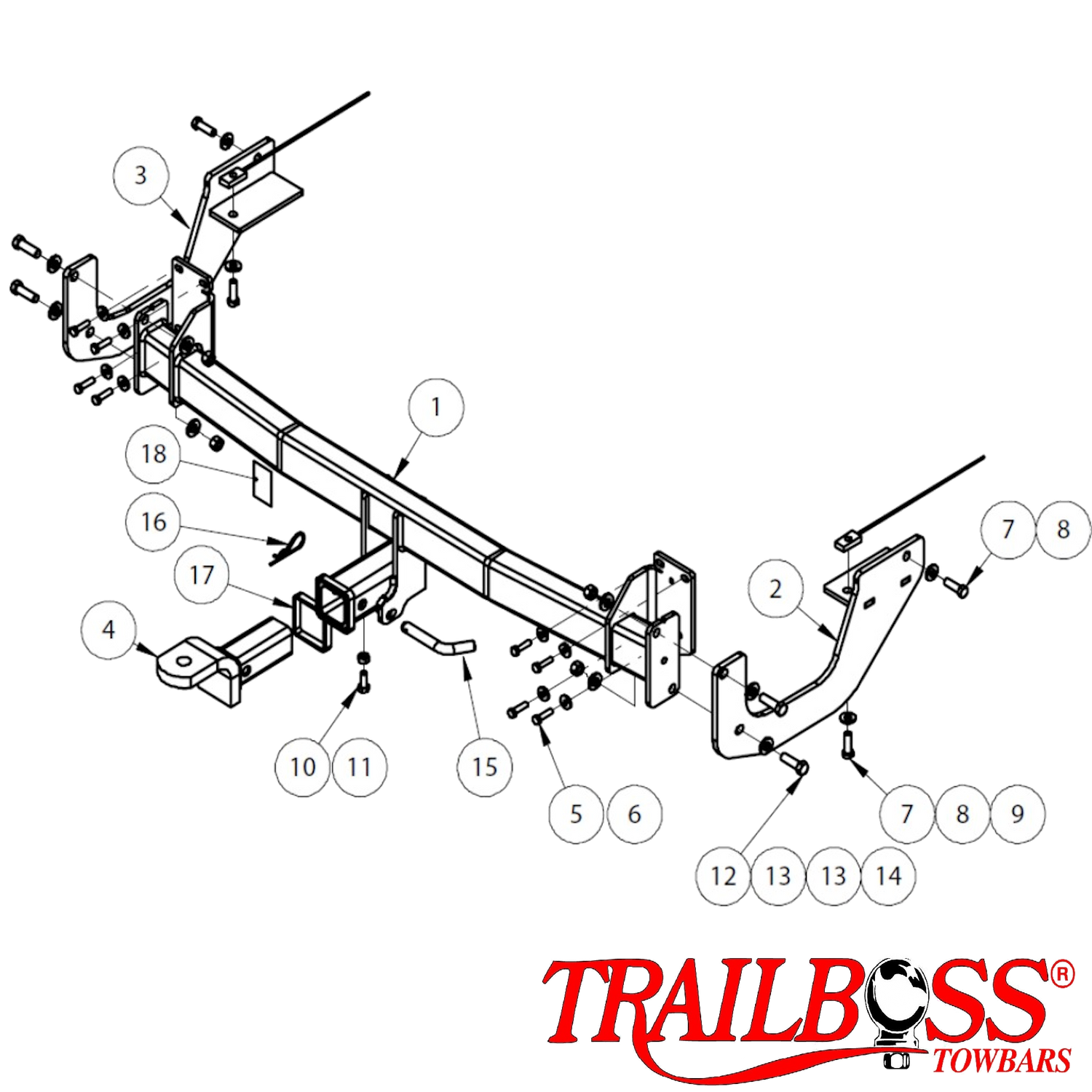 Peugeot 508 Wagon 07/2011 - 03/2019 - Towbar Kit