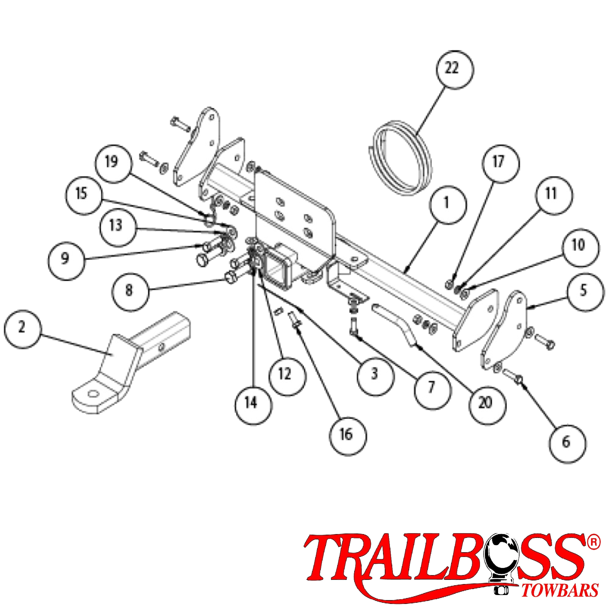 Land Rover Defender 90 SUV 09/2010 - 06/2020 (Fits with original step) - Towbar Kit