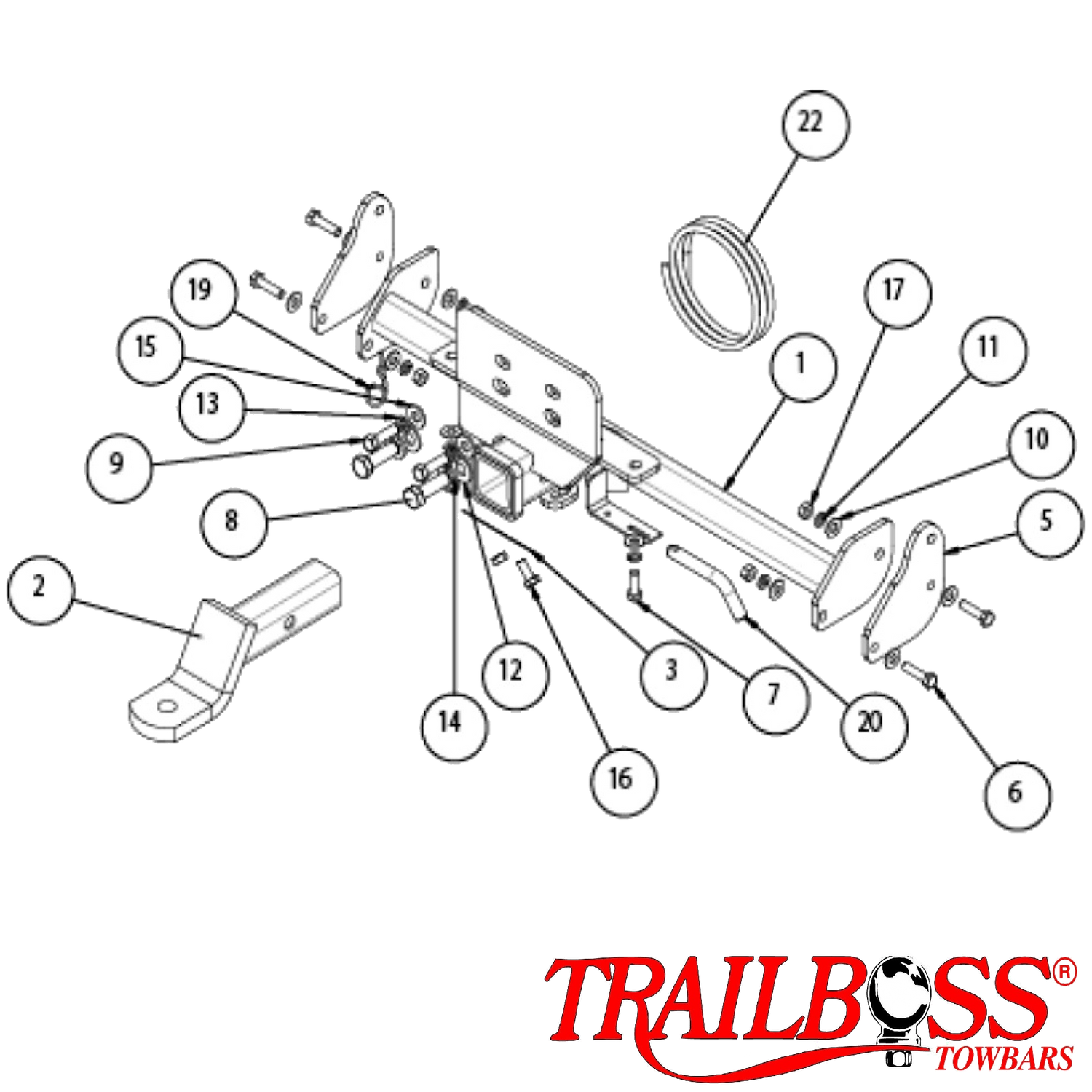 Land Rover Defender 90 SUV 09/2010 - 06/2020 (Fits with original step) - Towbar Kit