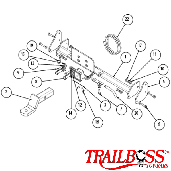 Land Rover Defender 90 SUV 09/2010 - 06/2020 (Fits with original step) - Towbar Kit