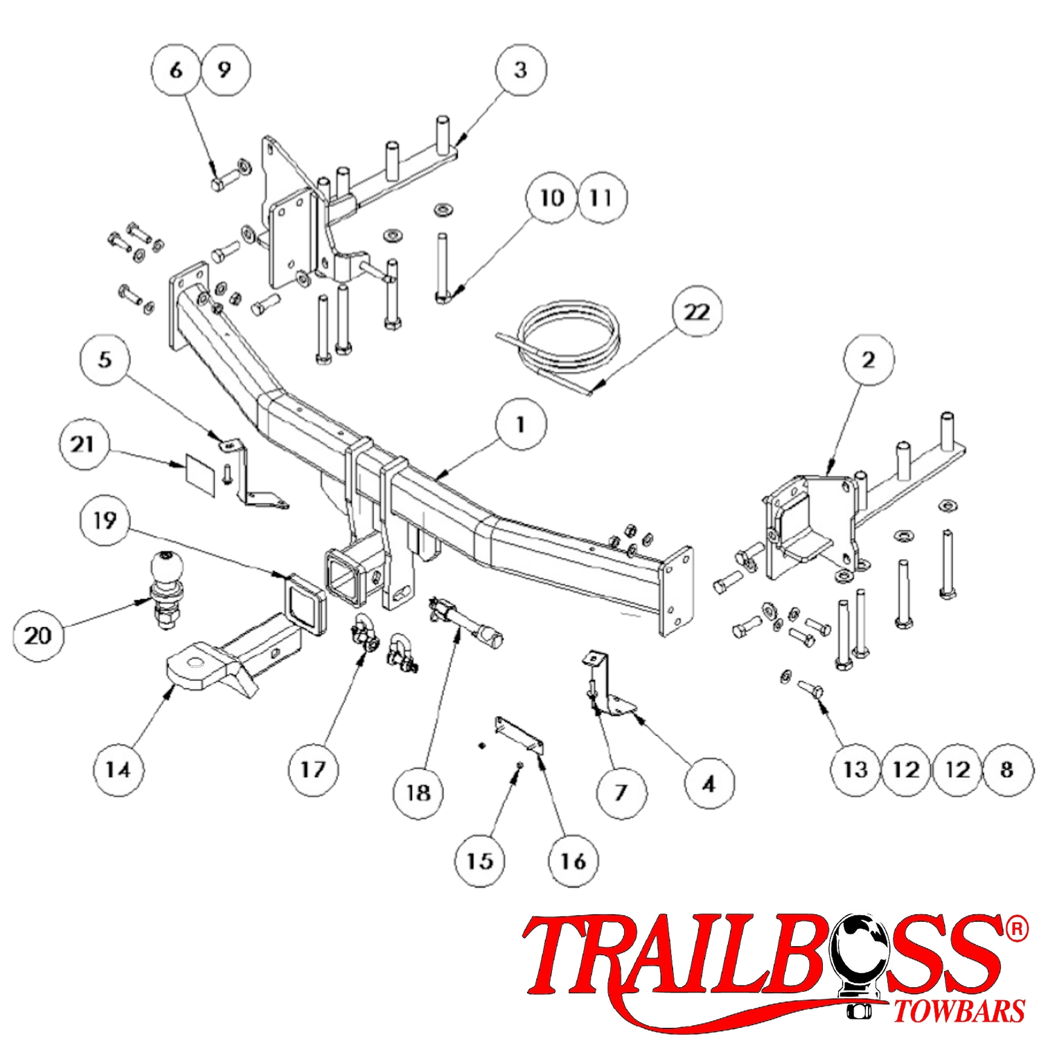 Land Rover Discovery Sport (7 Seat Only) L550 SUV 01/2015 - 07/2019 - Towbar Kit