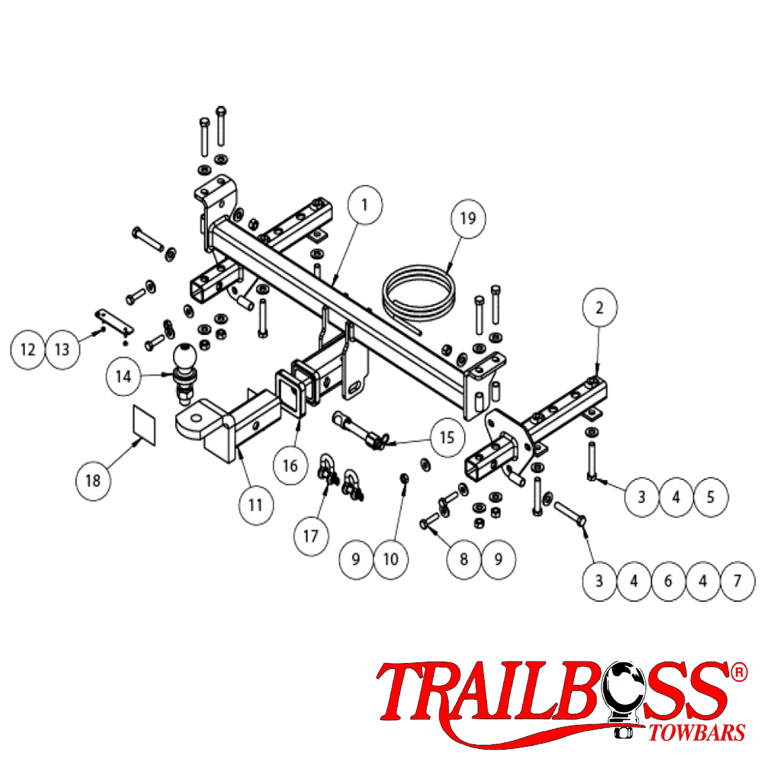 Subaru Levorg Wagon 06/2016 - 02/2021 - Towbar Kit