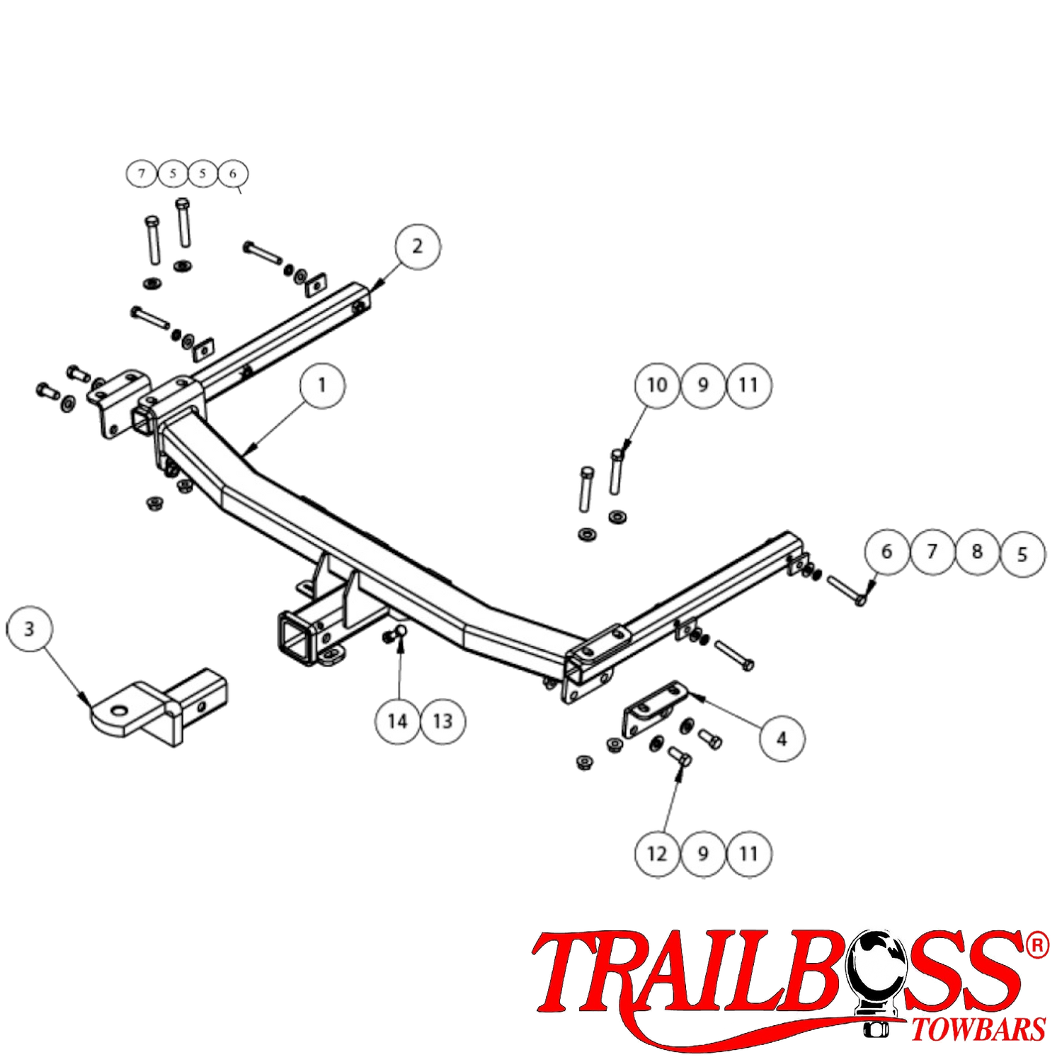 Skoda Superb Wagon 09/2008 - 09/2015 - Towbar Kit