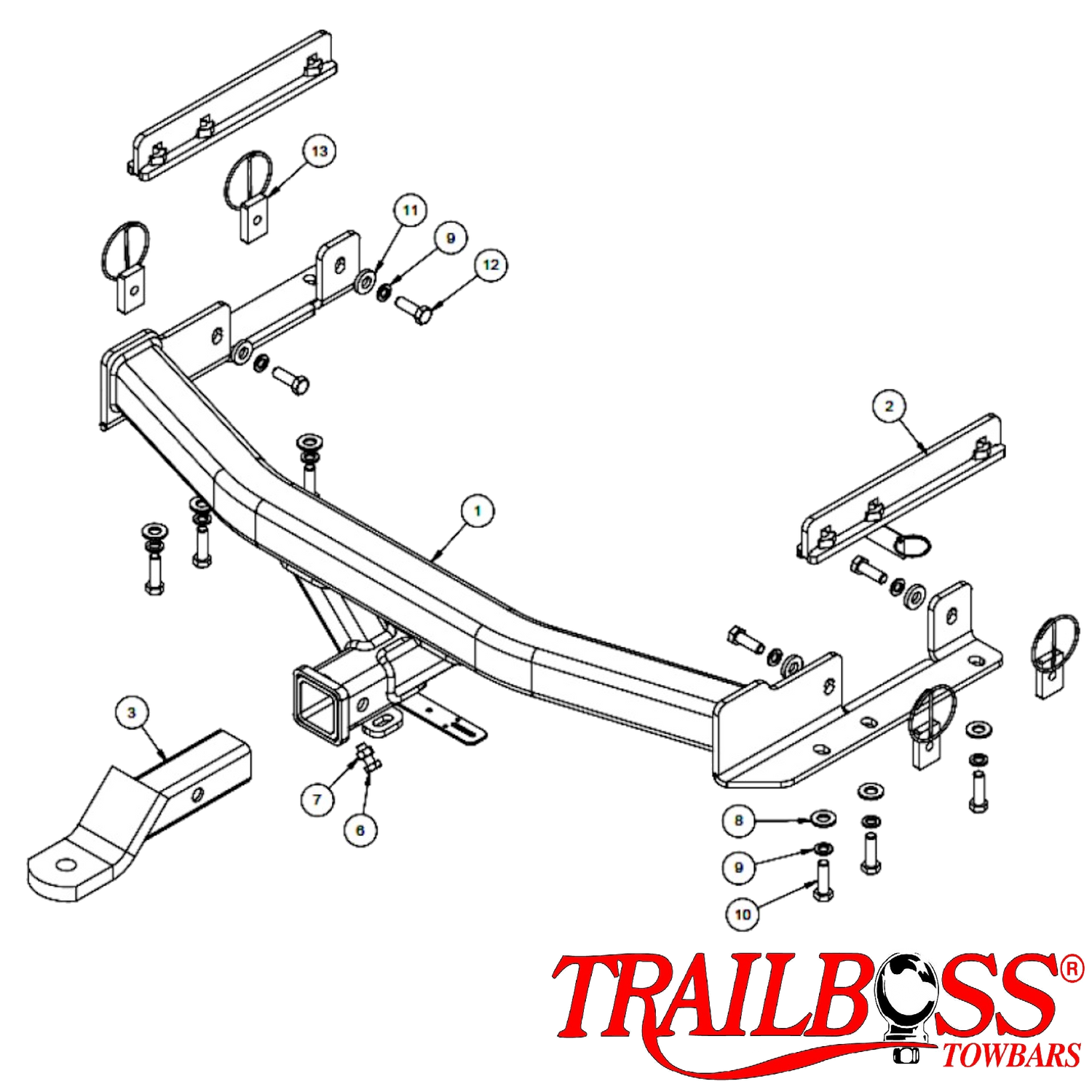 SsangYong Rexton SUV 03/2004 - 09/2018 - Towbar Kit