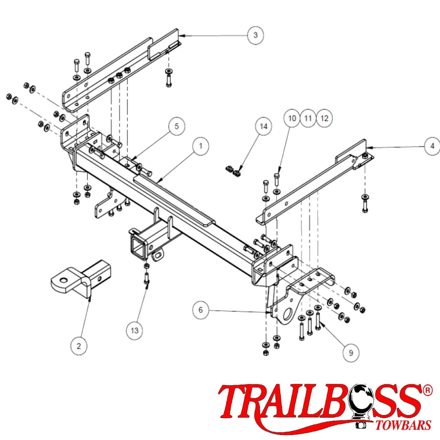 SsangYong Korando SUV 02/2011 - 08/2019 - Towbar Kit