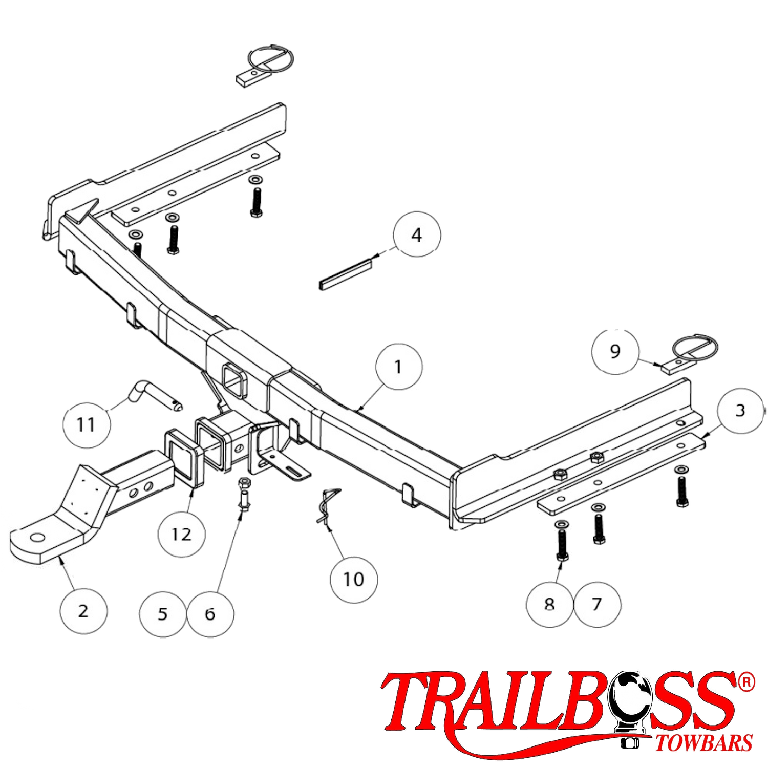 SsangYong Actyon Tub Body 03/2007 - 02/2012 - Towbar Kit