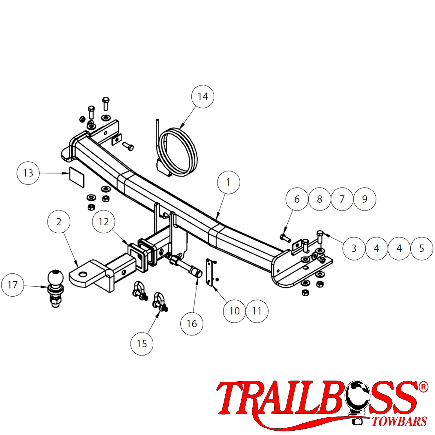 SsangYong Stavic People Mover 02/2014 - 08/2019 - Towbar Kit
