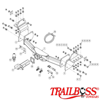 SsangYong Musso Q200 Q215 (SWB) Tub Body 10/2018 - On - Towbar Kit