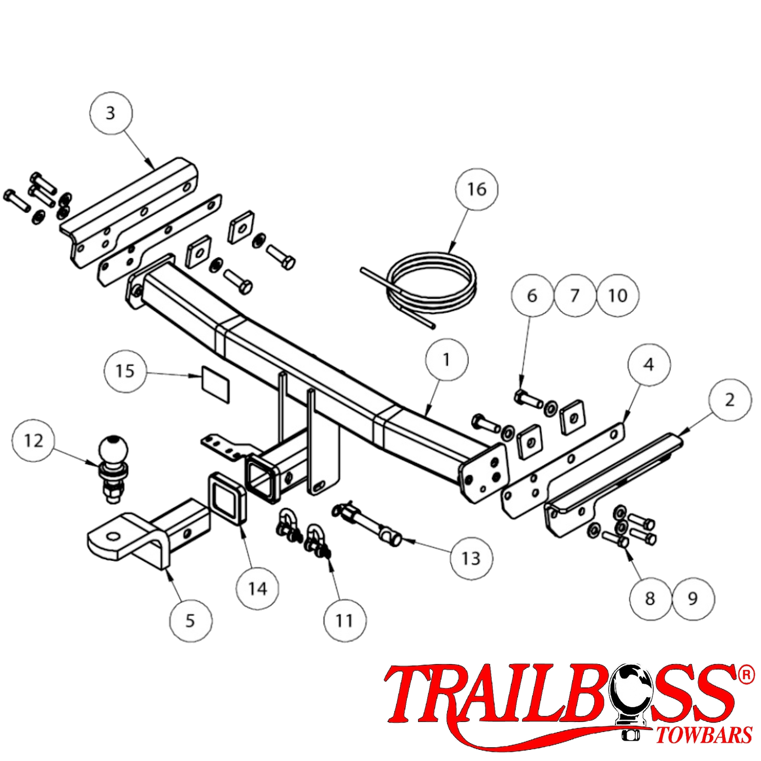 Volvo XC60 SUV 01/2009 - 03/2017 (Includes R design) - Towbar Kit