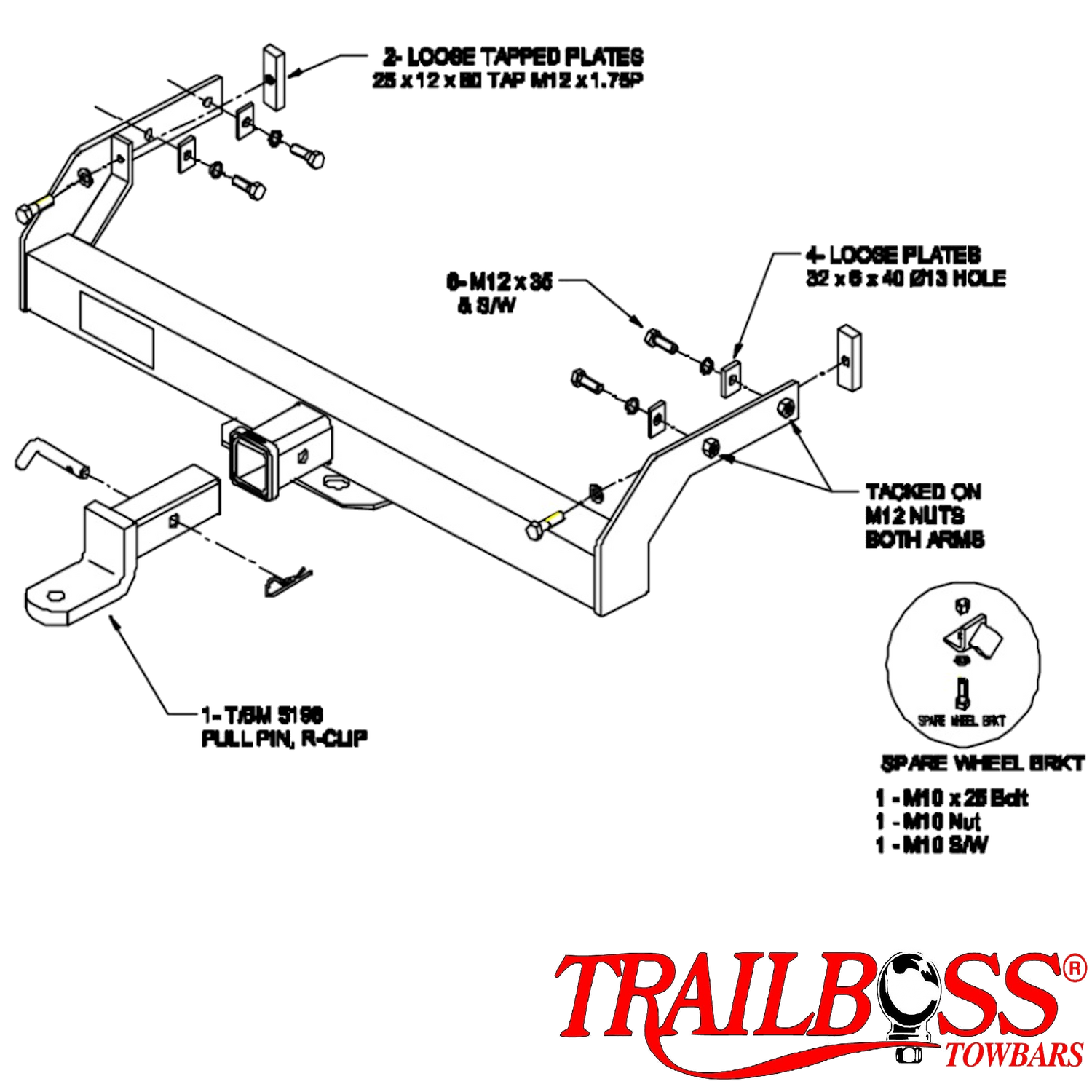 Volkswagen Transporter T4 Cab Chassis 09/1994 - 06/2020 - Towbar Kit