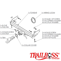 Volkswagen Amarok Tub Body No Step 02/2011 - 12/2022 - Towbar Kit