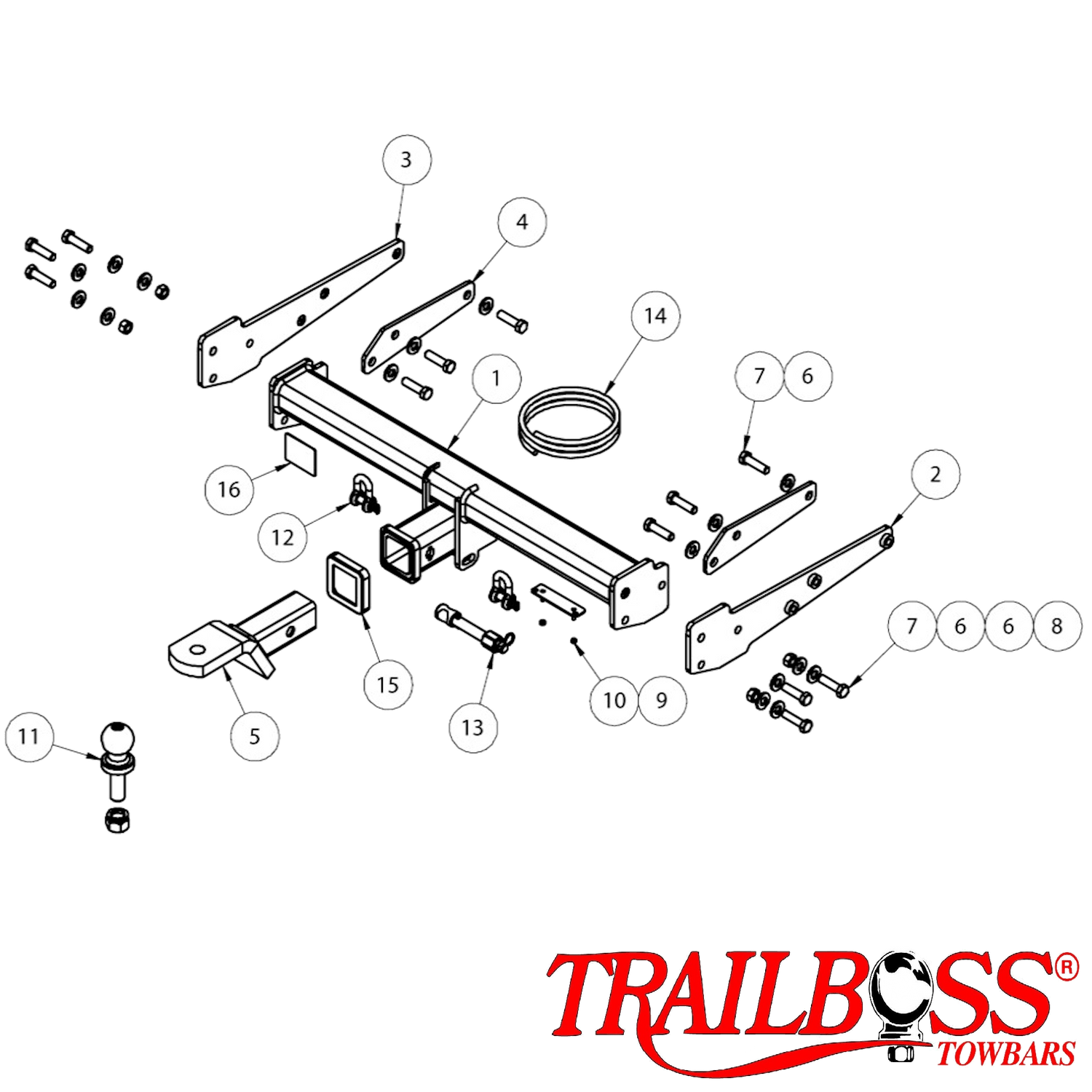Volkswagen Transporter T6 Van 07/2015 - 05/2020 - Towbar Kit