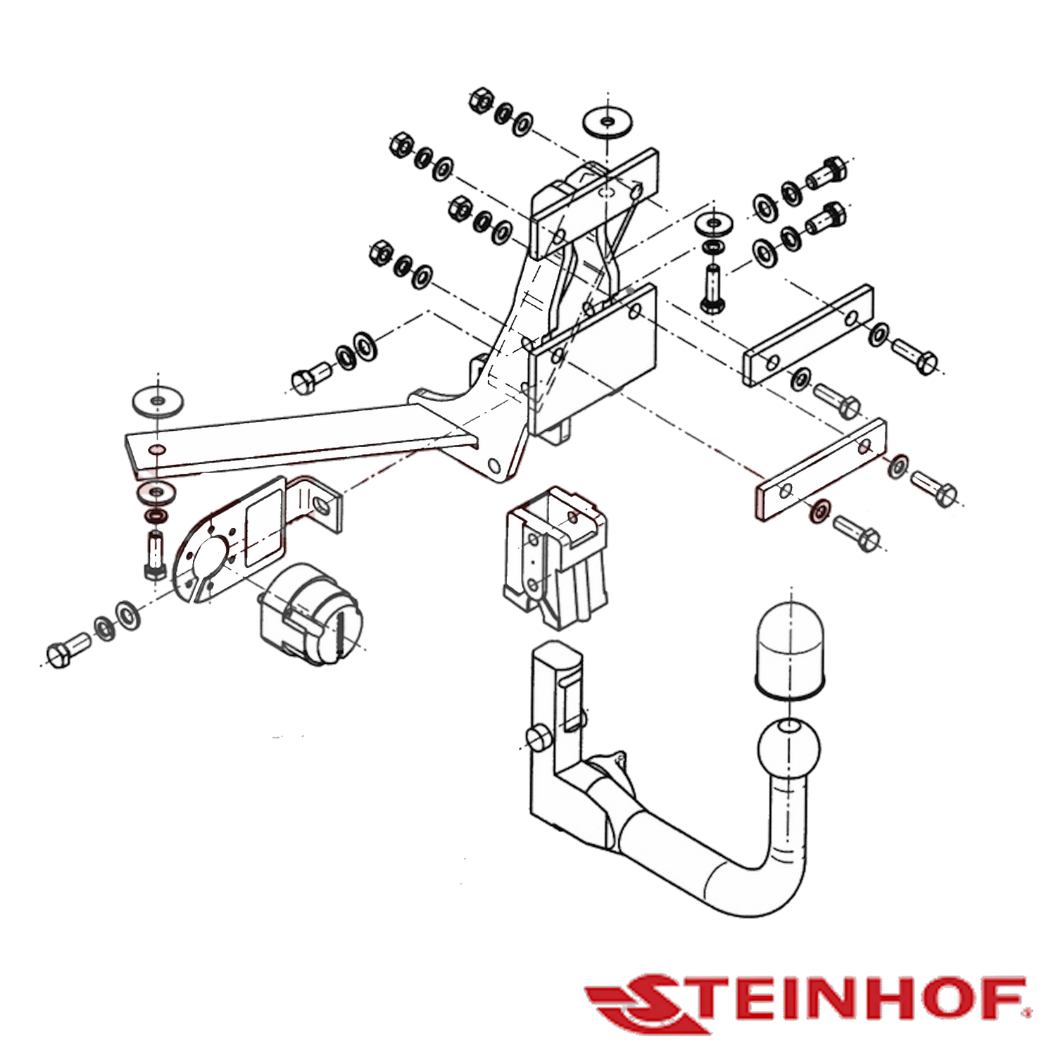 Saab 9-3 YS3F Series 2 Sedan 01/2002 - 01/2012 - Towbar Kit