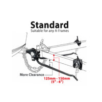 Hayman Reese 600lb Medium Duty Weight Distribution Kit with Round 30" Spring Arms/ Suits 6" A Frame