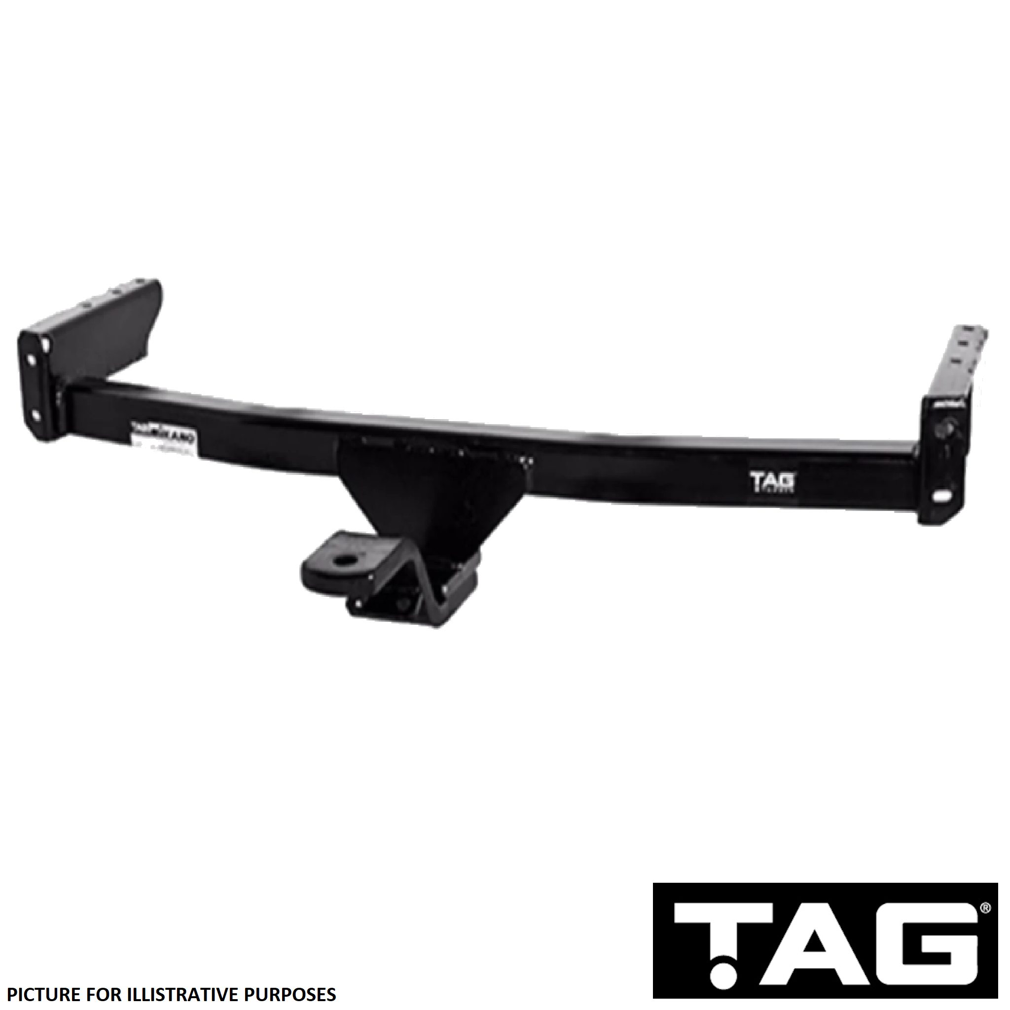 Ford Courier 2wd Cab Chassis No Bumper 06/1985 - 10/2011 - Towbar Kit - STANDARD DUTY