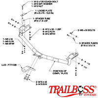 Toyota HiAce SWB & LWB Van 08/1989 - 03/2005 - Towbar Kit
