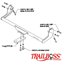 Toyota Spacia People Mover 01/1998 - 12/2001 - Towbar Kit