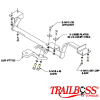 Toyota Starlet Hatch 05/1996 - 10/1999 - Towbar Kit