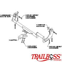 Toyota Tarago People Mover 07/2000 - 02/2006 - Towbar Kit
