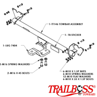 Toyota Yaris Hatch 01/2006 - 09/2011 - Towbar Kit