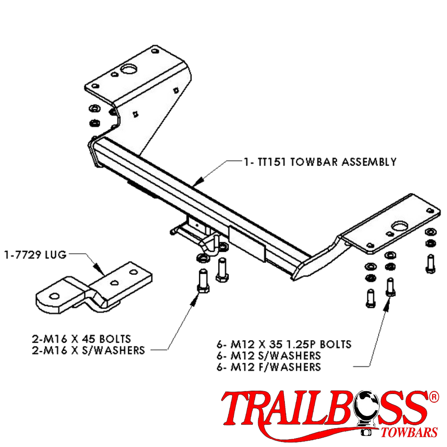 Toyota Corolla Hatch 05/2007 - 09/2012 - Towbar Kit