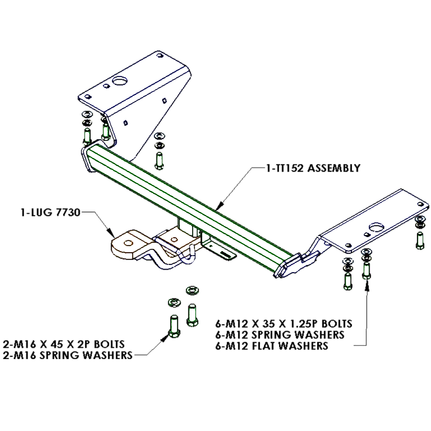 Toyota Corolla Sedan 05/2007 - 09/2012 - Towbar Kit