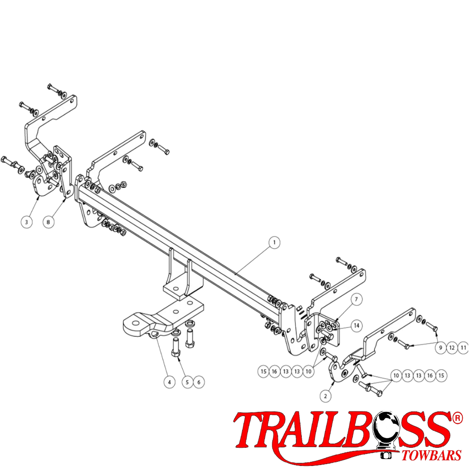 Toyota Aurion Sedan 04/2012 - 03/2015 - Towbar Kit