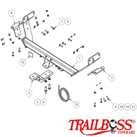 Toyota HiAce Commuter Bus (Not LPG) 04/2005 - 02/2019 - Towbar Kit