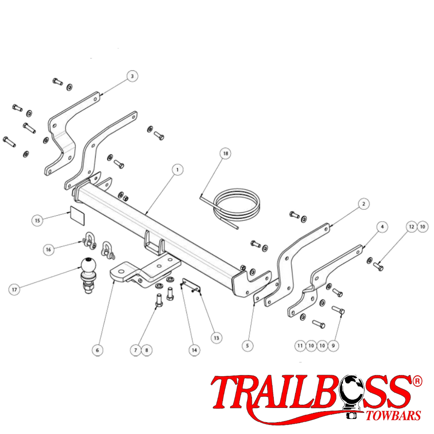 Toyota Rav 4 SUV 01/2019 - On (Inc Hybrid) - Towbar Kit