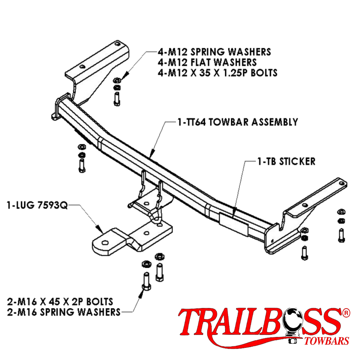 Toyota Rav 4 SUV 01/2006 - 01/2013 - Towbar Kit