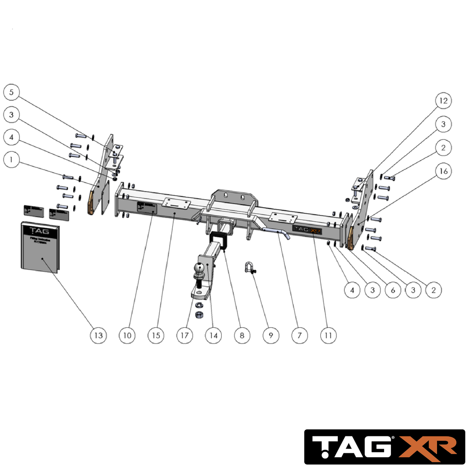 Ford Ranger 2wd & 4wd Cab Chassis (Relay Harness) 08/2015 - 04/2022 - Towbar Kit
