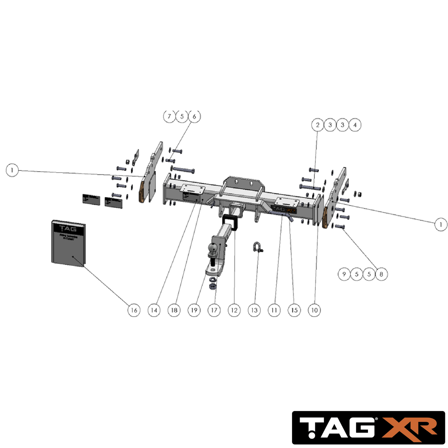 Volkswagen Amarok Cab Chassis Without Bumper 01/2011 - 12/2022 - Towbar Kit