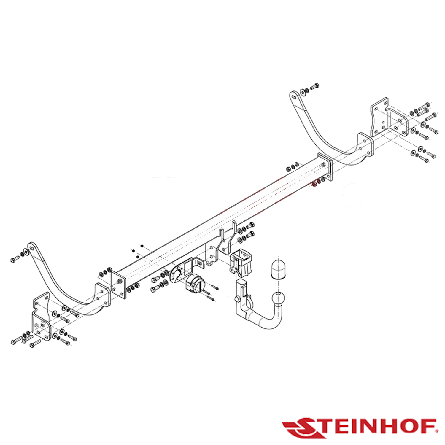 Citroen C5 Wagon 05/2008 - 01/2017 (Not Dual Exhaust) - Towbar Kit